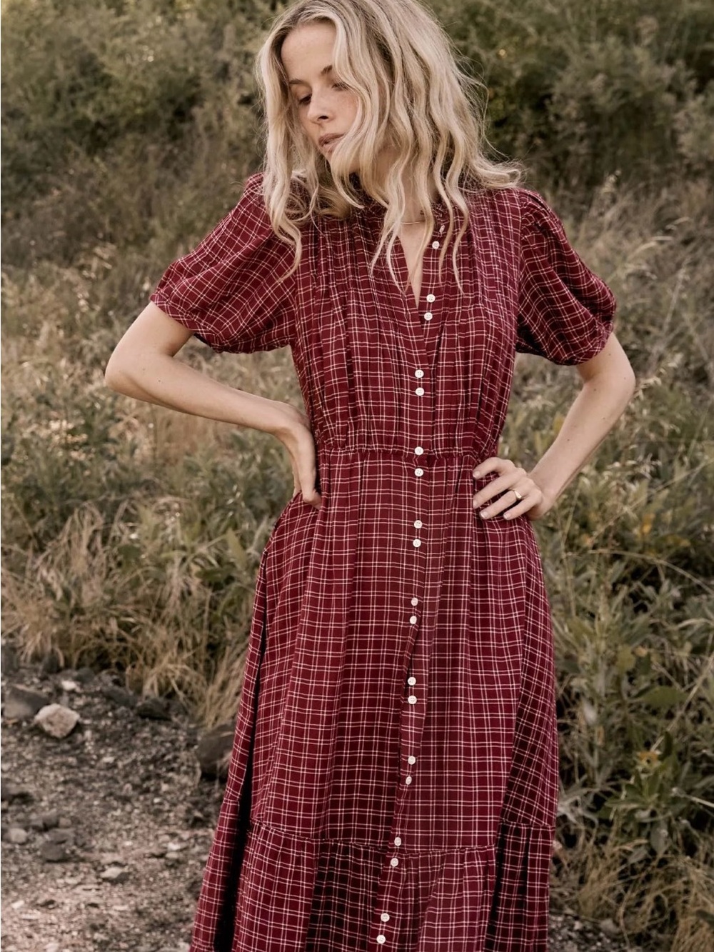 Doen Revi dress - Rouge Cottage Plaid